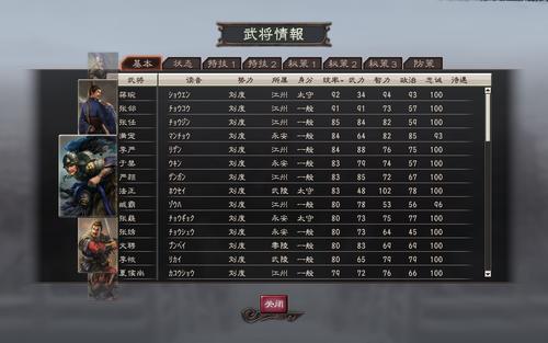 三国志11共有多少武将