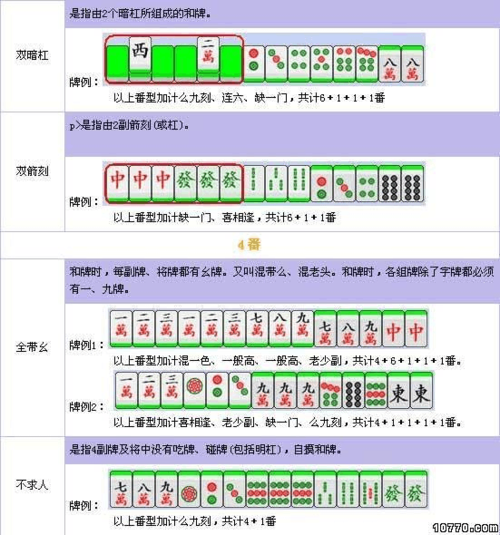 天津麻将规则